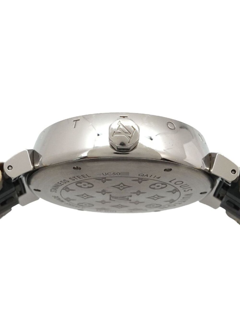 Louis Vuitton Tambour GM Monogram White Watch Quartz - Picture 5 of 6